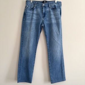 7FAM High Waist Slimmy Jean Light Wash 34